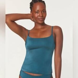 Andie Swim The‎ Longline Tank Tankini Top Modest Azure Blue Size Small NEW